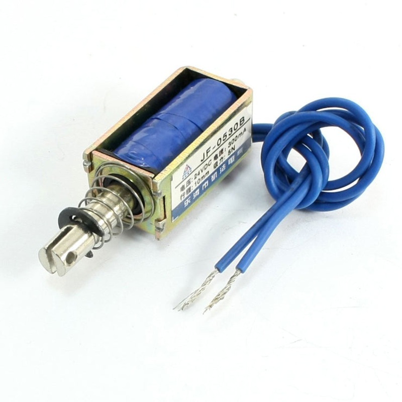 JF-0530B – SOLENOID DC 12V PUSH/PULL 5N 10MM OPEN FRAME MINI ACTUATOR