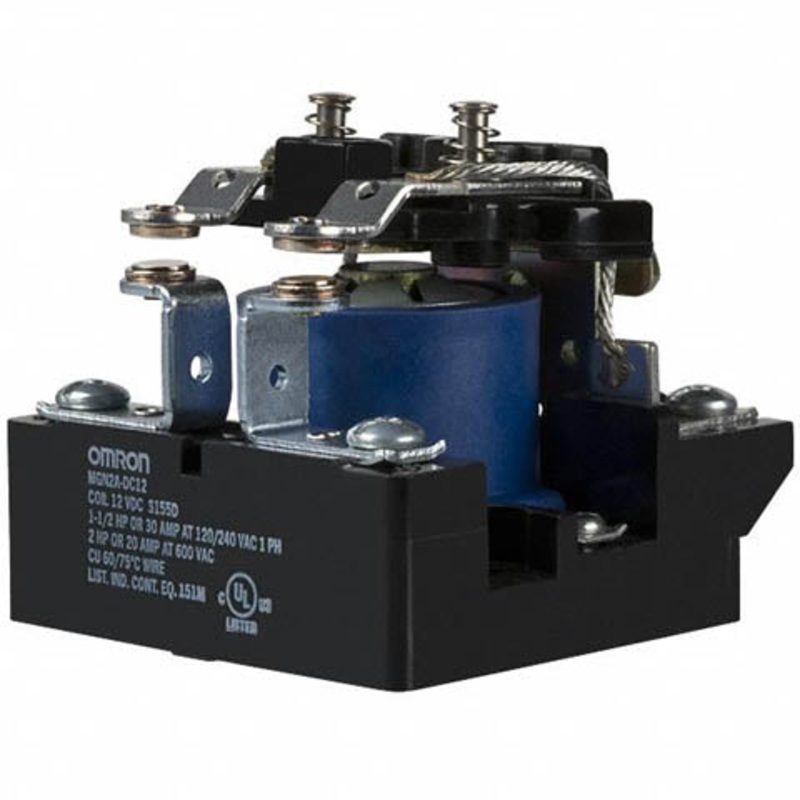 MGN2AM-AC120 – RELAY AC 120V 2P1T 30A SQUARE 30A/120VAC/240VAC 20A/125VDC