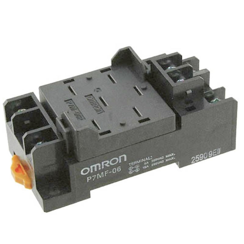 P7MF-06 – RELAY SOCKET 6P SQR SCREW 15A 250VAC DIN/CHMT FOR OMRON MKS1X