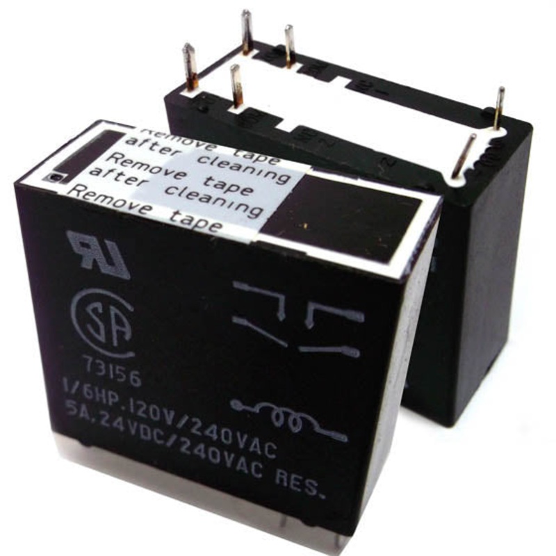 RKA-7DZ-24 – RELAY DC 24V 2P1T 5A 6P PCMT 5A/240VAC/24VDC