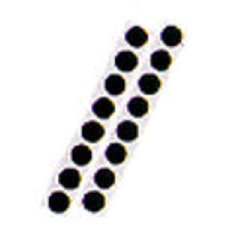 SA-301 – VELCRO HOOK AND LOOP DOTS 20.5MM BLK/WHT ADHESIVE (12 pcs/pkg)
