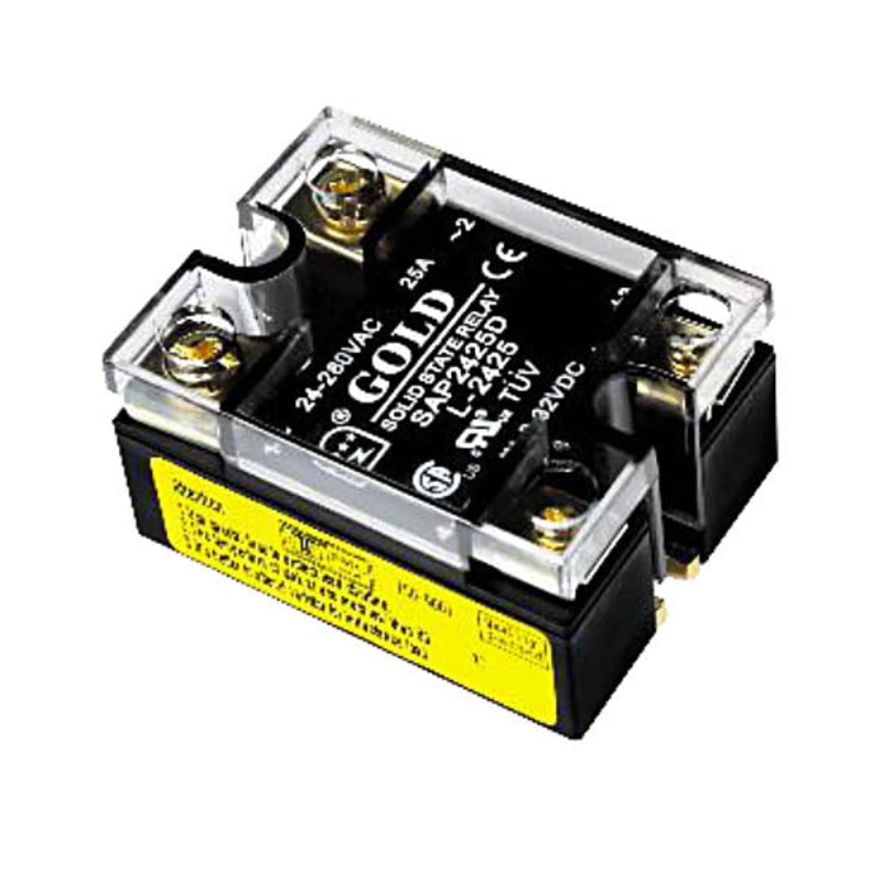 SAP2425D-L – RELAY SSDC 3-32V 25A/280VAC SCREW MOUNT WITH INDICATOR
