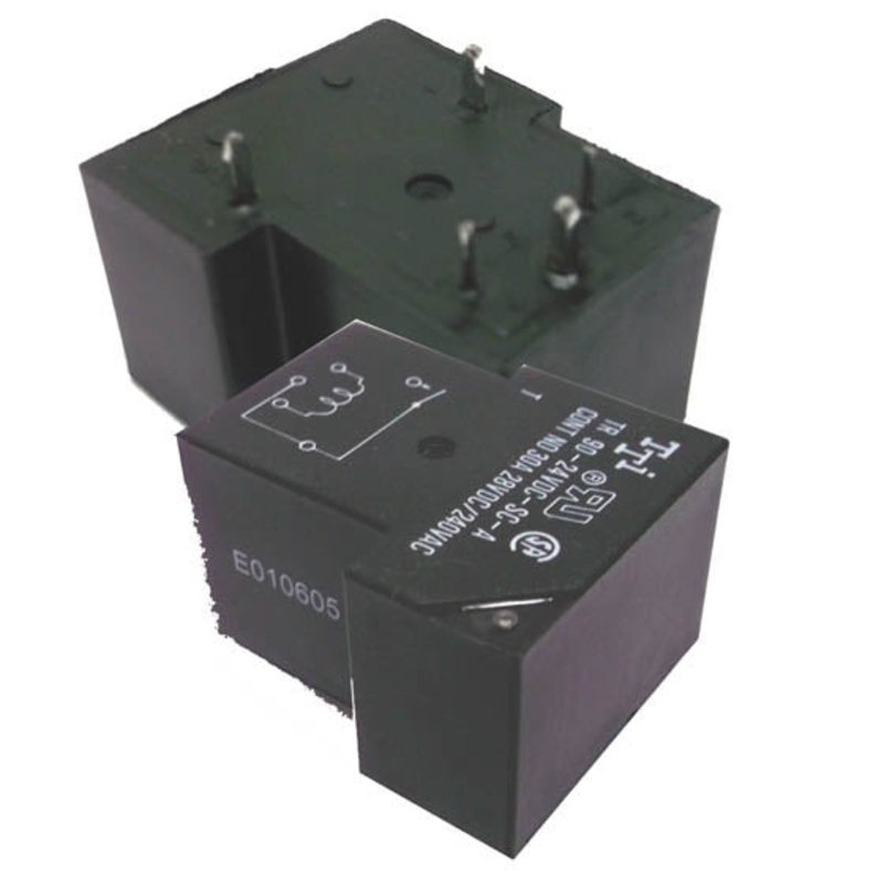 TR90-24VDC-SC-A – RELAY DC 24V 1P1T 30A 5P PCMT NO 30A/240VAC