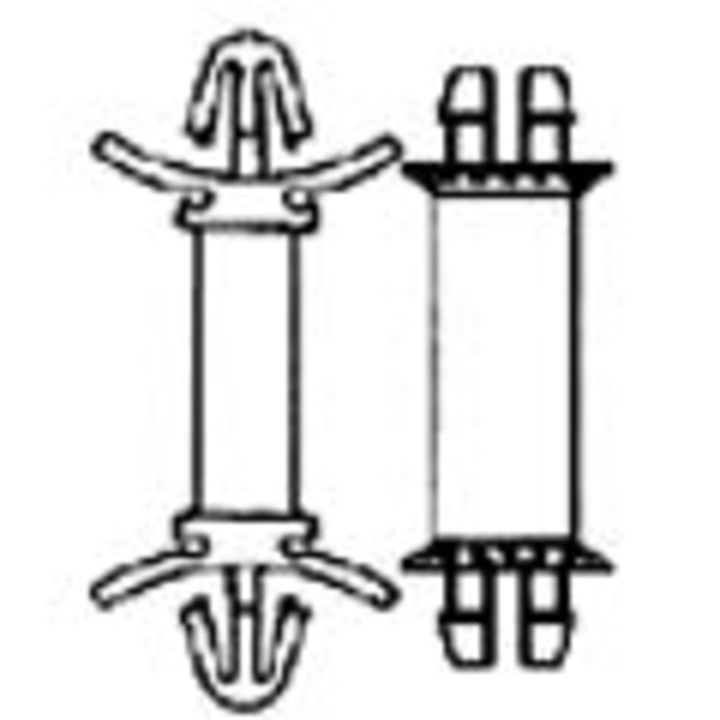 27DLP00187 – STANDOFF PCB SUPPORT 5MM NYLON  (4 pcs/pkg)