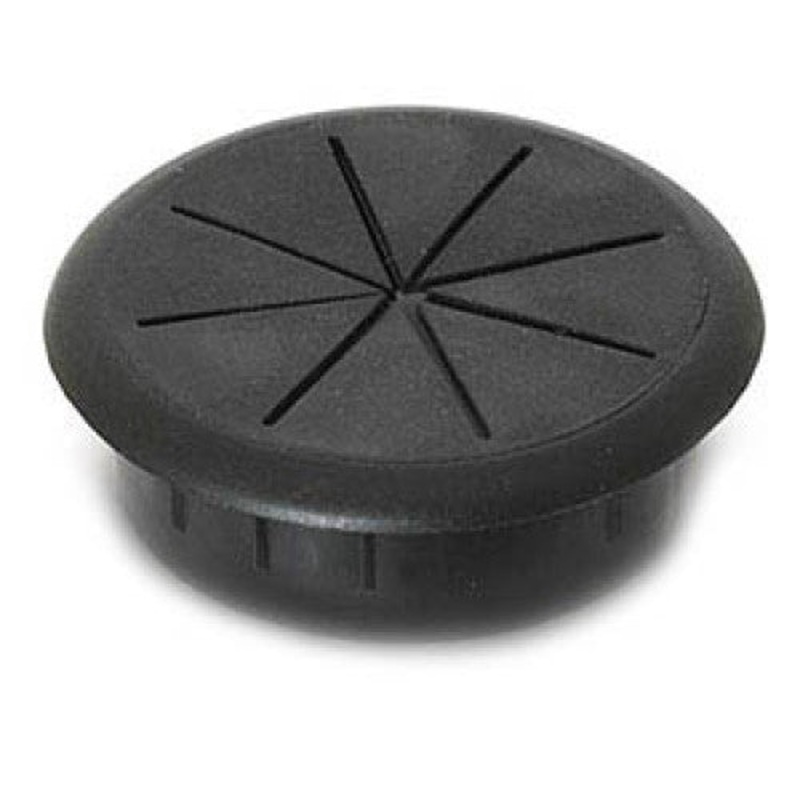 9205 – SNAP IN HOLE PLUG 60MM PLASTIC BLACK CABLE ORGANIZER FOR DESK