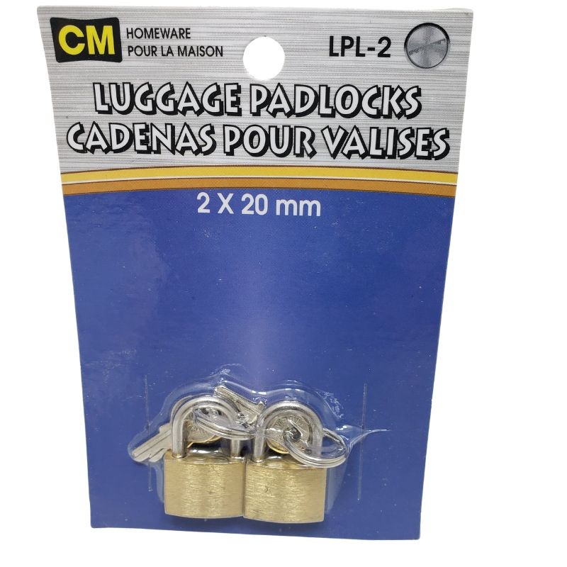 LPL-2 – SECURITY LOCK AND KEY-(2 PCS)  (2 pcs/pkg)