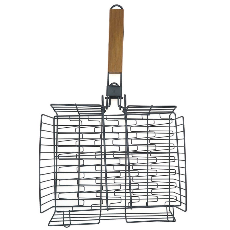 06638Y – GRILLING BASKET ADJUSTABLE 13X10X2.25IN W/HANDLE