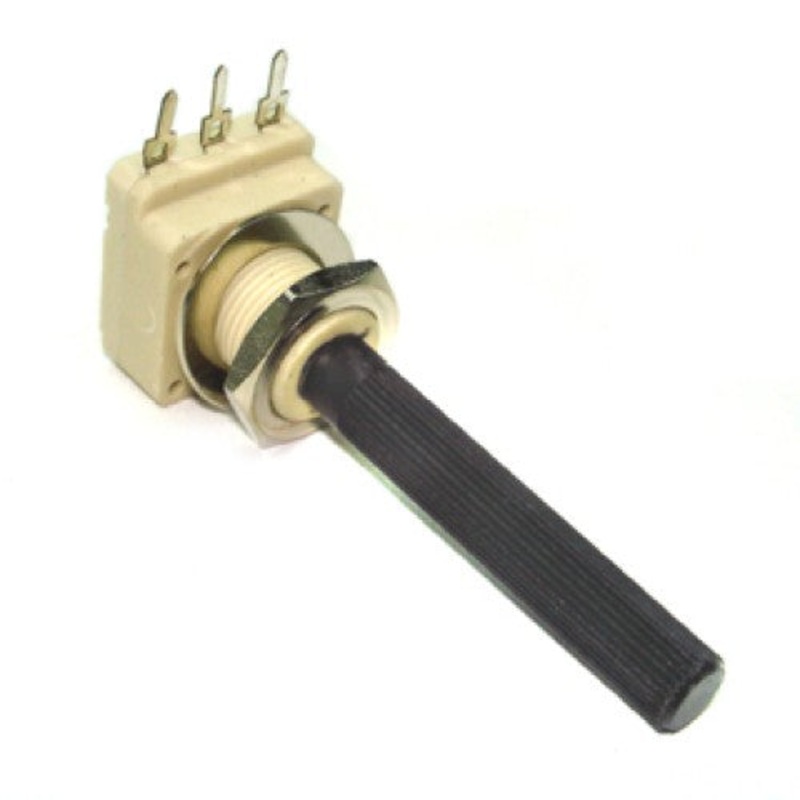 100K 927 – POT LIN 100K 1/4IN SQR 20MM PCMT KNURL PLASTIC SHAFT