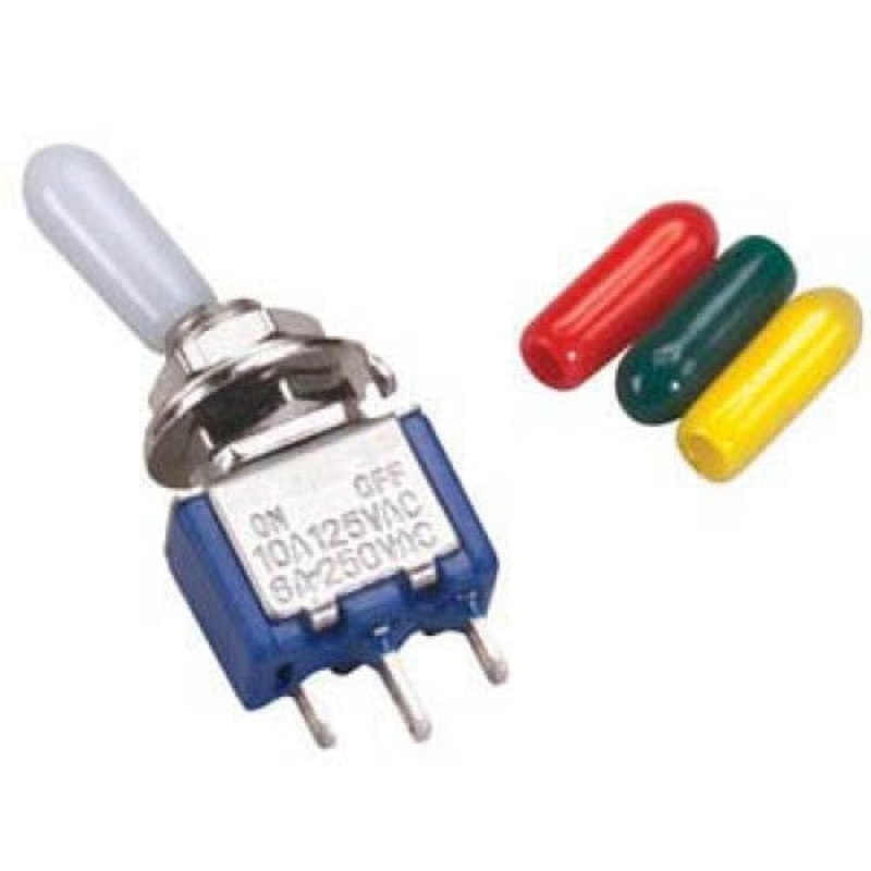 2750325 – TOGGLE SWITCH 1P2T 10A ON-OFF-ON 125VAC TH SOL W/COVERS 6MM HOLE