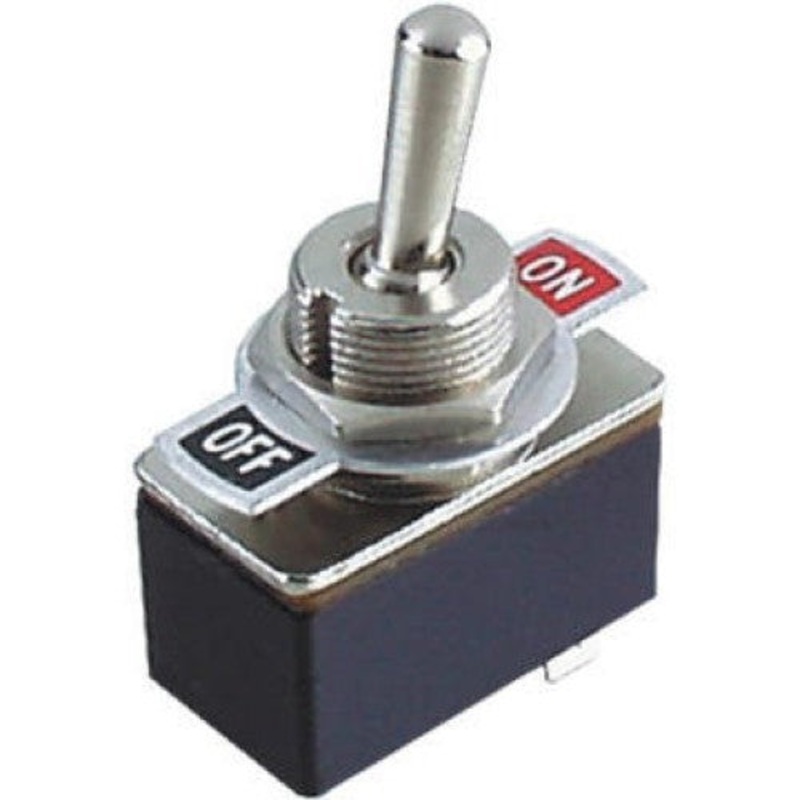 2750602 – TOGGLE SWITCH 1P1T 4A ON-OFF 125VAC TH SOL W/PLATE 12MM HOLE