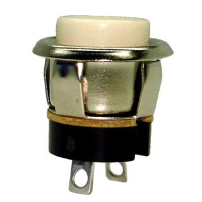 44-530-1 – PUSH SWITCH MOM 1P1T NO SNP SOL 16MM WHT 3A/125VAC