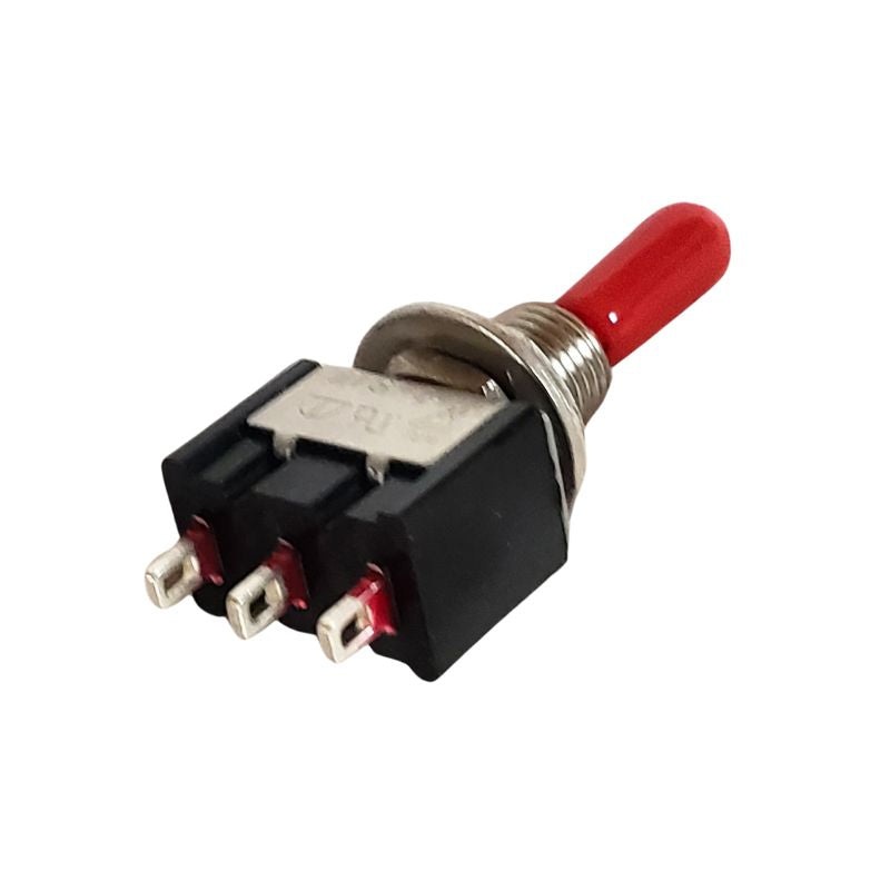 66-1250 – TOGGLE SWITCH MOM 1P2T 6A (ON)- OFF-(ON) 125VAC TH SOL 6MM HOLE
