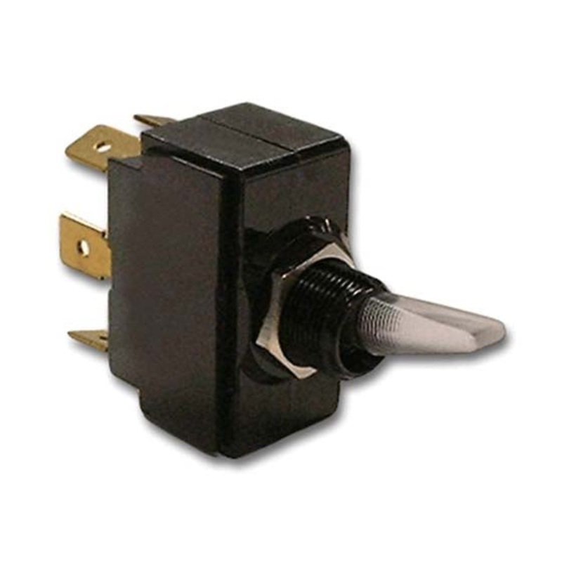 6GL5B-NBL8 – TOGGLE SWITCH 2P2T 15A ON-NONE- (ON) 15A/125VAC THR PLAS HANDLE