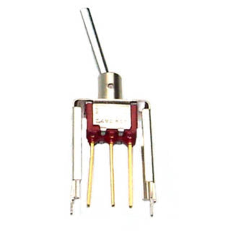 7101P1Y9V80BE – TOGGLE SWITCH 1P2T 20MA ON-NONE- ON 20V UNTH PCST BRKT 6MM HOLE