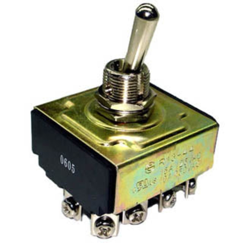 7920006 – TOGGLE SWITCH MOM 4P1T 16A (ON)- OFF 125VAC TH SCR 12MM HOLE