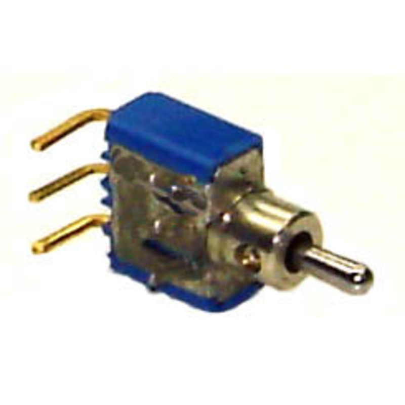 A1030MD9AB – TOGGLE SWITCH 1P2T 5A ON-OFF-ON 120VAC UNTH PCRA 6MM HOLE