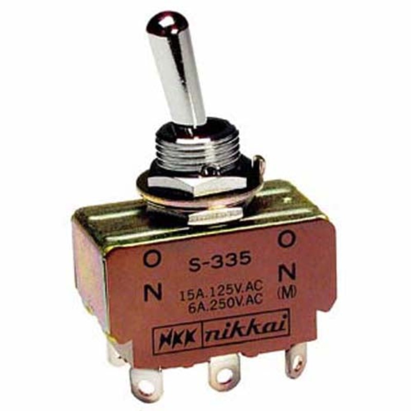 L7A112A3B4H5 – TOGGLE SWITCH 1P2T 15A ON-NONE- ON 125VAC TH QT 12MM HOLE