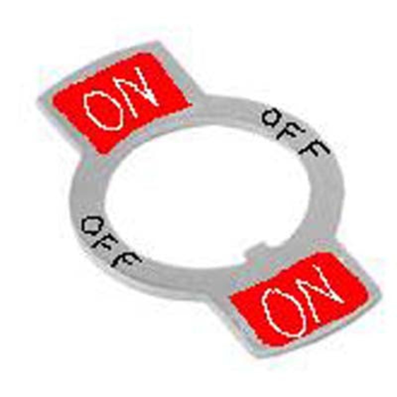 P-70C – INDICATING PLATE FOR TOGGLE SW ON-0N (2 pcs/pkg)