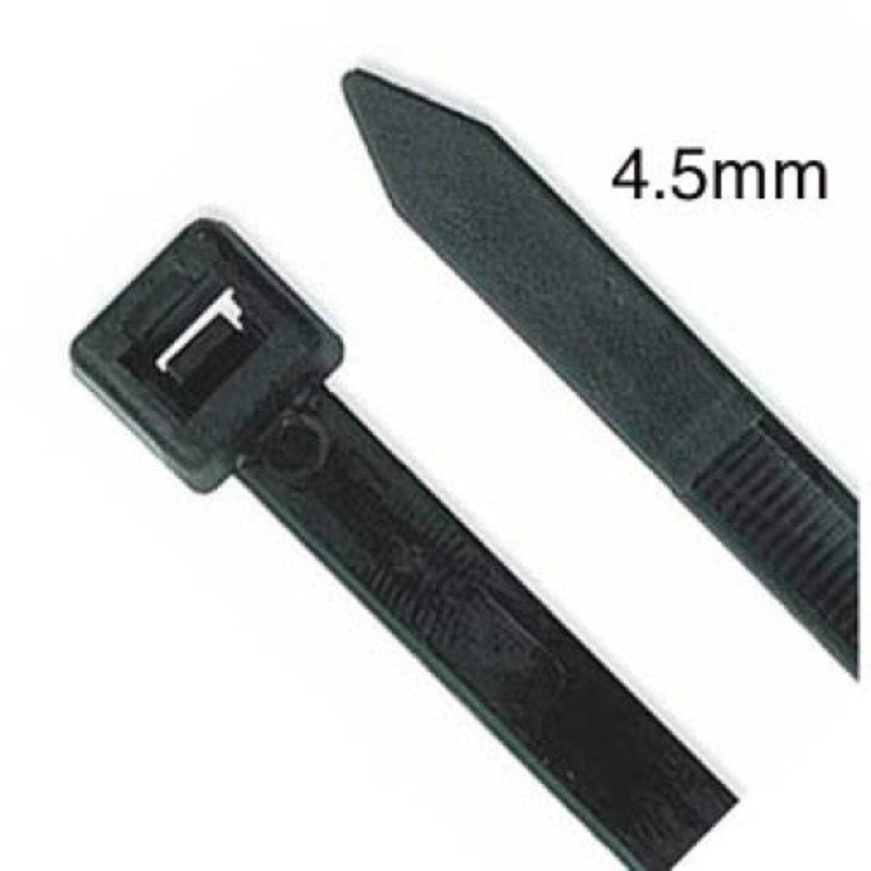 T50R0C2BR – CABLE TIE BLK 8IN 50LB WIDTH 4.5MM (100 pcs/pkg)