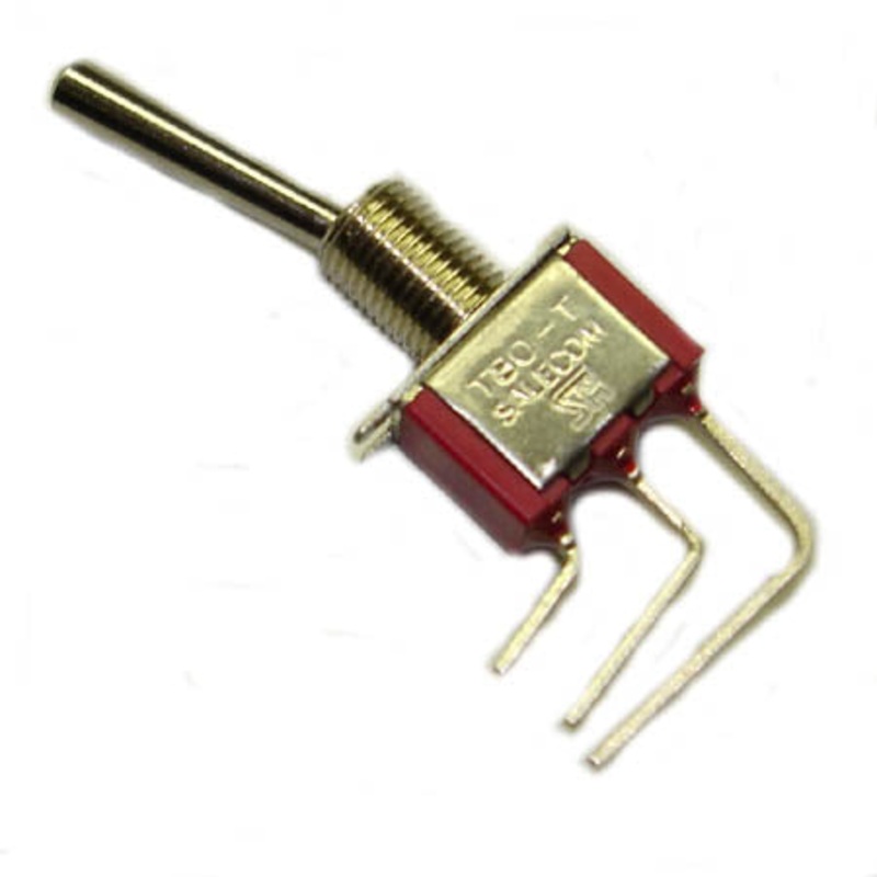 T8019L-VECQ-B1 – TOGGLE SWITCH 1P2T 5A ON-NONE-ON 125VAC TH PCRA 6MM HOLE