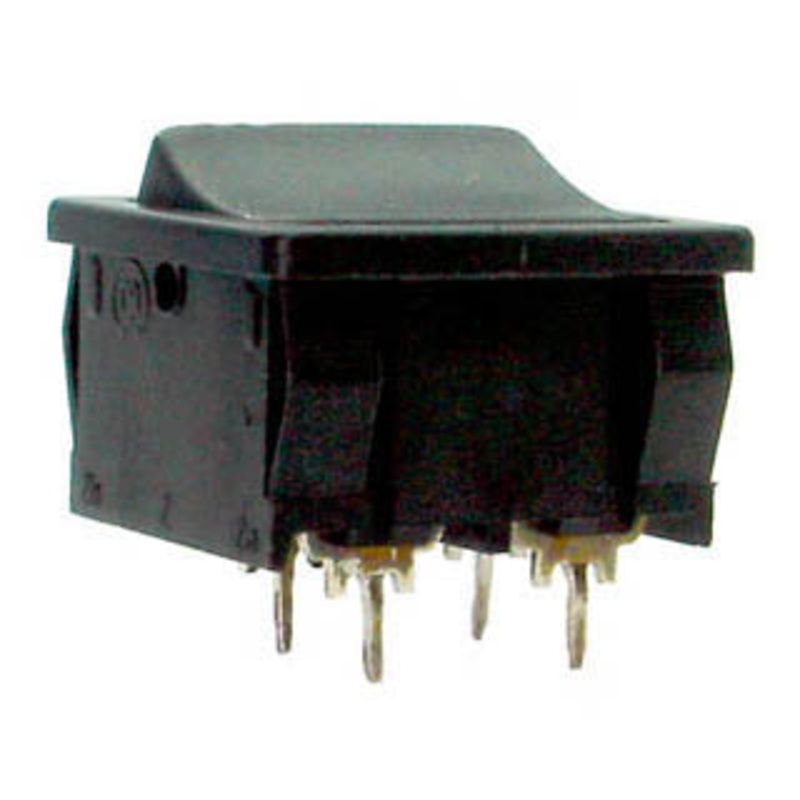 1802 – ROCKER SWITCH 2P1T 6A ON-OFF 250VAC PCMT 22X20MM BLK