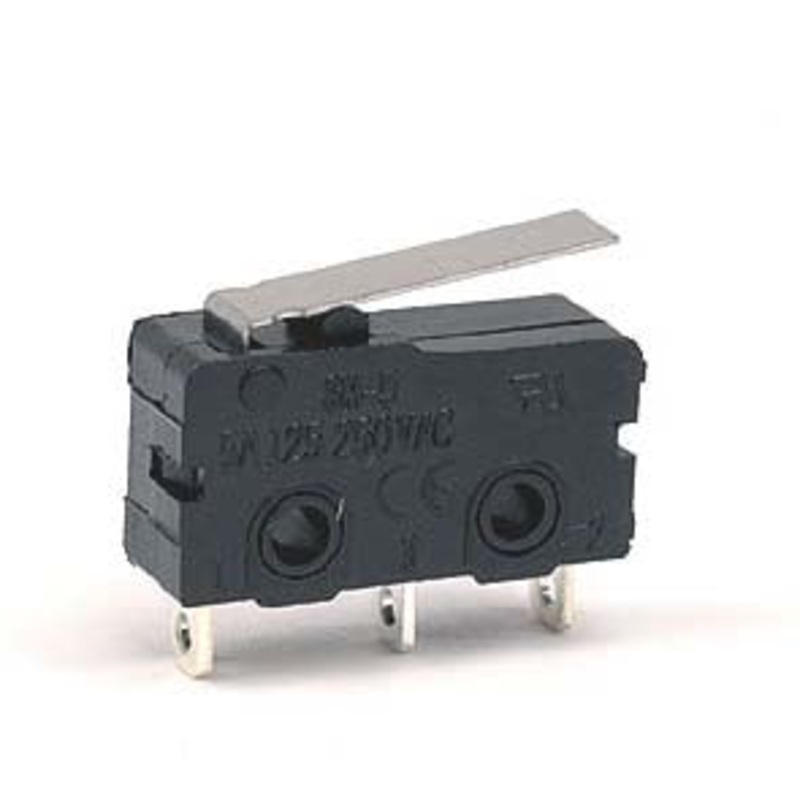 2750016 – MICRO SWITCH 1P2T NO/NC 20X10MM 19MM ST LEVER 5A 125VAC SOL