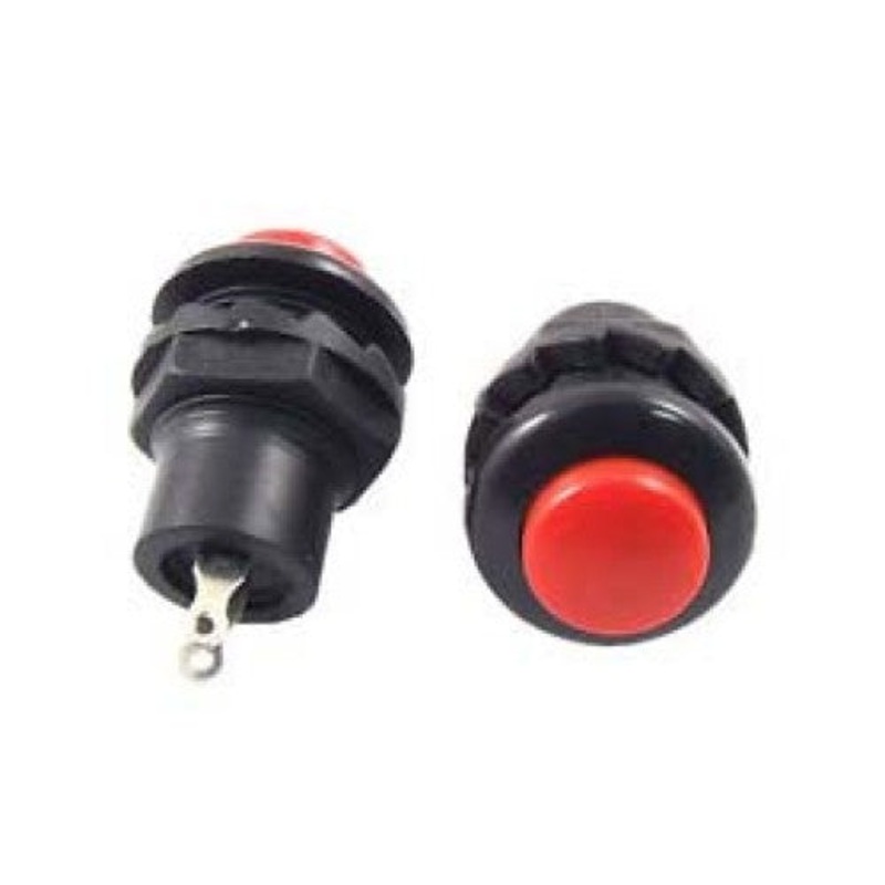 2750646 – PUSH SWITCH MOM 1P1T NO THR SOL 12.5MM 3A/125VAC RED CAP
