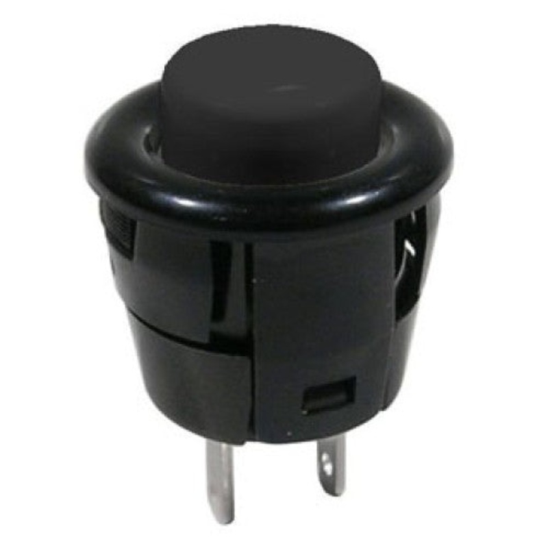 44-531N-1 – PUSH SWITCH MOM 1P1T NO SNP SOL 16MM BLACK CAP 3A/125VAC