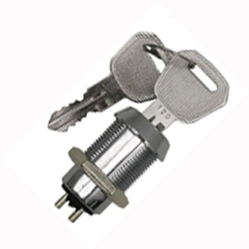 47-282-1 – KEYLOCK SWITCH 1P1T ON-OFF 18MM 4A/125VAC (WITH 2 KEYS)