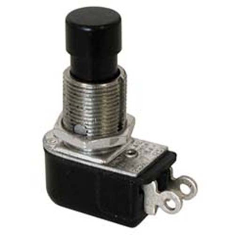 66-2430 – PUSH SWITCH MOM 1P1T NO THR SOL 12MM RA 4A 125V 2A 250V