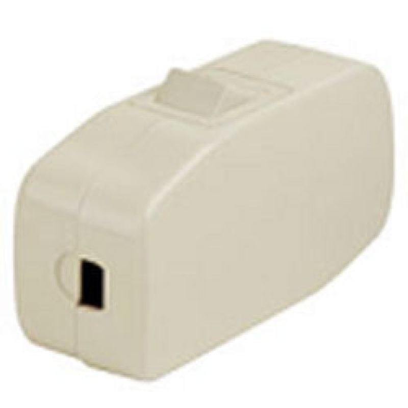 740-5410W – LAMP CORD SWITCH INLINE 1P1T WHT 3A/125VAC