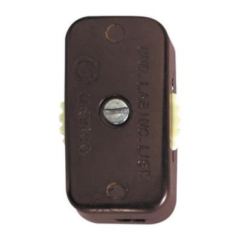 757-423-3 – LAMP CORD SWITCH INLINE 1P1T BRN 6A/125VAC 3A/250VAC