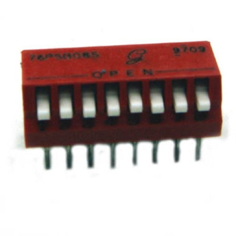 76PSB08S – DIP SWITCH PIANO 8SW 16PIN SLIDE