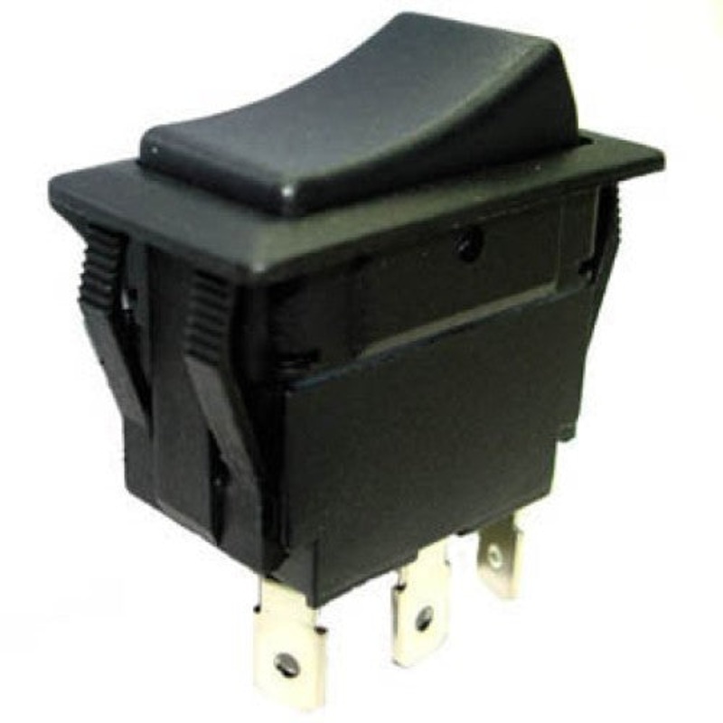 7900036 – ROCKER SWITCH 1P2T 5A ON-OFF-ON 12VDC QT 21X38MM BLK