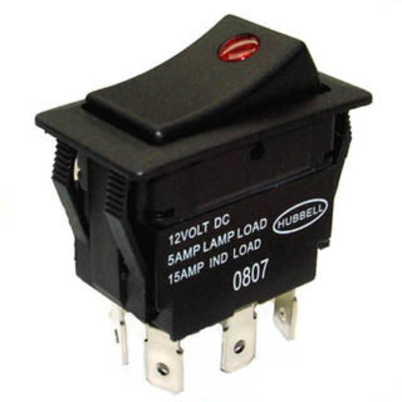 7900055 – ROCKER SWITCH LIT 1P2T 5A ON-OFF -ON 12VDC QT 21X38MM ACTU BLK