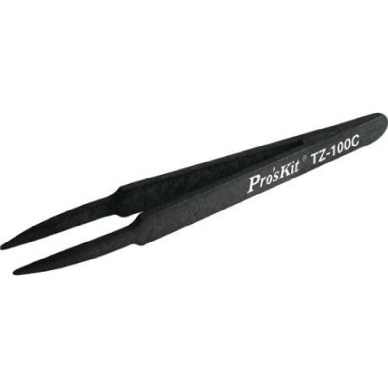 900-265 – TWEEZER NON-METAL 5IN ESD SAFE STRAIGHT TIP