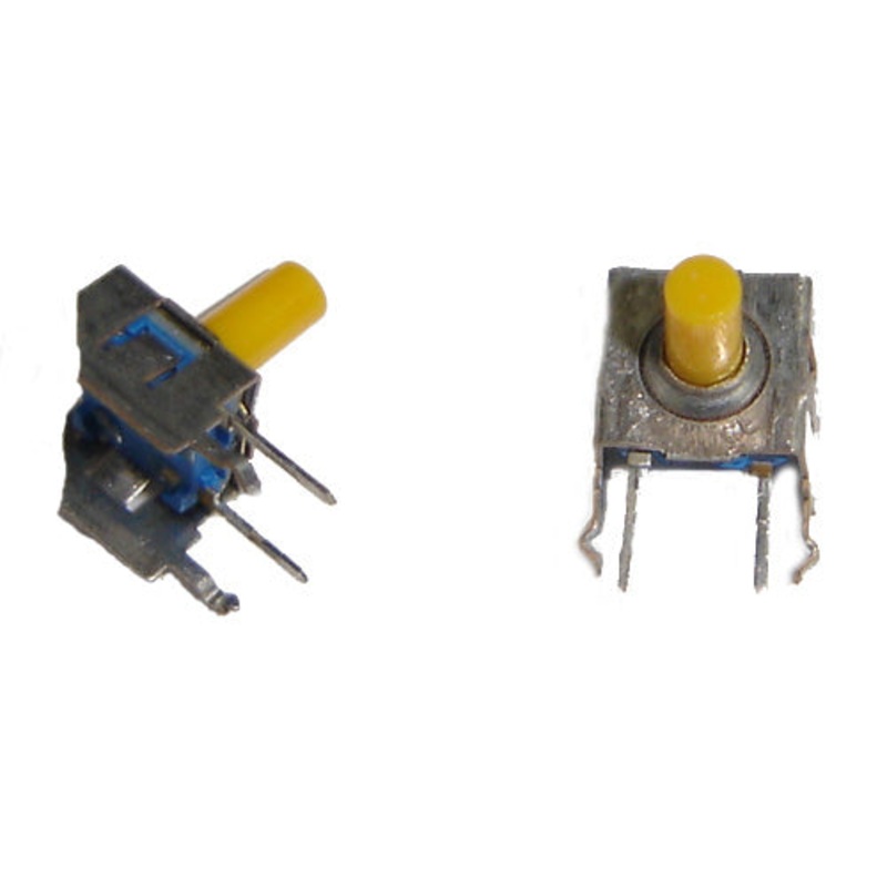 KSL0V511 – PUSH SWITCH MOM 1P1T NO PCRA SQR 8X8MM ACTUATOR HT 7MM YEL (2 pcs/pkg)