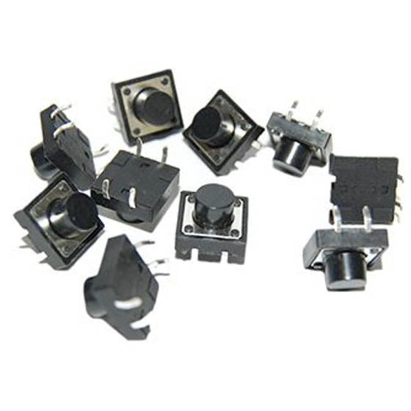 LS-00002 – PUSH SWITCH MOM 1P1T NO PCST SQR 12X12MM ACTUATOR HT 6.3MM (10 pcs/pkg)