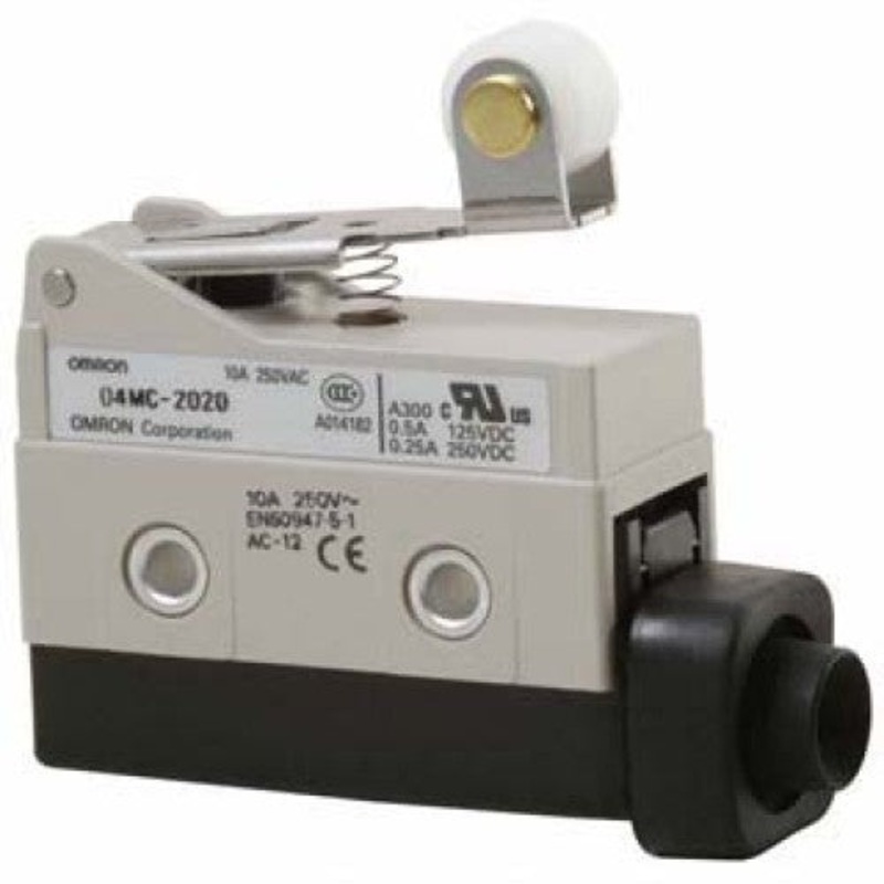 MN-5121 – LIMIT SWITCH 1P2T NO/NC 55X38MM 56MM LEVER ROLLER 1A 25VAC