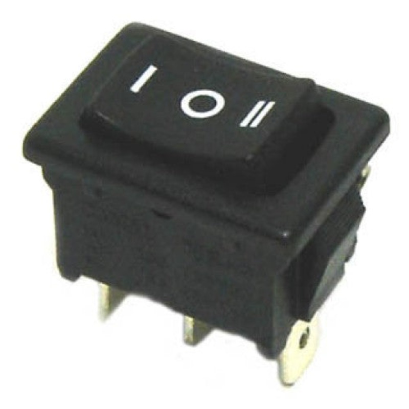 MR2130C7BB3N-DP – ROCKER SWITCH 1P2T 10A ON-OFF-ON 125VAC QT 13X20MM BLK
