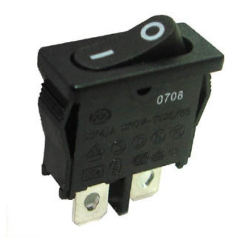 MRH11-C5W-NBBB-17NC – ROCKER SWITCH 1P1T 10A ON-OFF 250VAC QT 7X20MM BLK