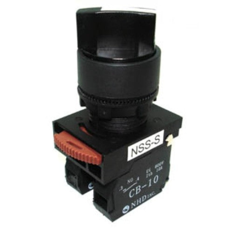 NSS22-S211B – SELECTOR SWITCH NO/NC 2 POS 6A 10A 600V