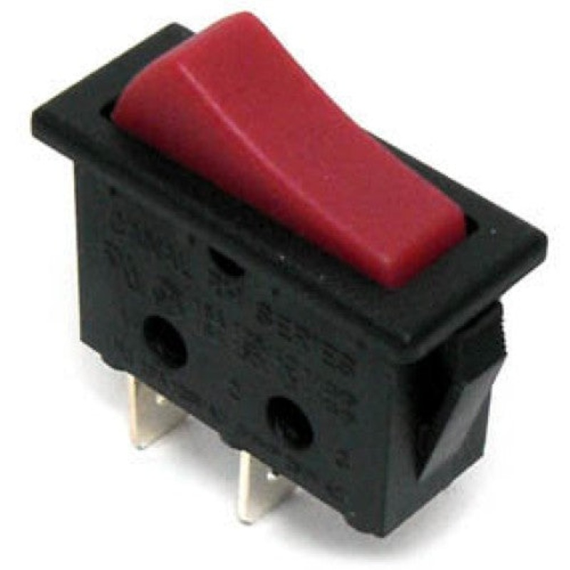 RH110-C2NBRN-DP – ROCKER SWITCH 1P1T 16A ON-OFF 125VAC QT 11X30MM ACTUATOR RED
