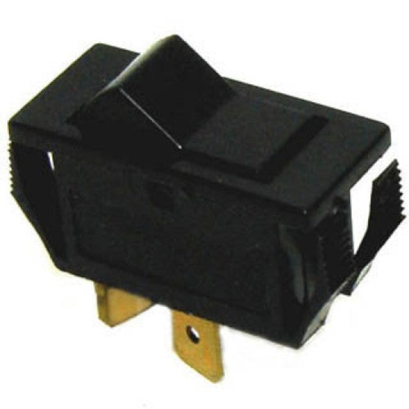 SHD-2600B-1 – ROCKER SWITCH MOM 1P1T 8A (ON)- OFF 250VAC QT 12X28MM BLK