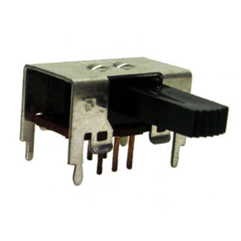 SMG-798-1 – SLIDE SWITCH 2P2T ON-ON PCRA 2.5 LS 10X19MM LONG ACTUATOR