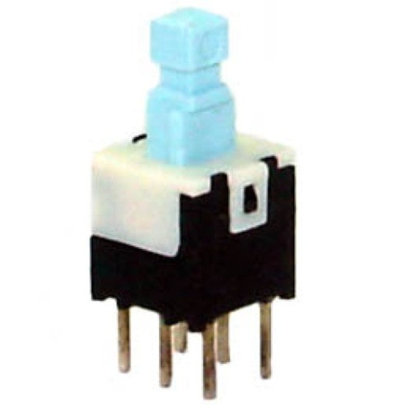 SPPH21275A – PUSH SWITCH MOM 2P2T NO/NC PCST UNTHR 6MM SQ