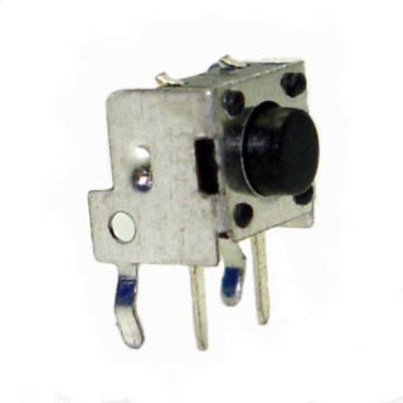 TS-00100A – PUSH SWITCH MOM 1P1T NO PCRA BLK UNTHR 7X6MM ACTUATOR HT 1.4MM