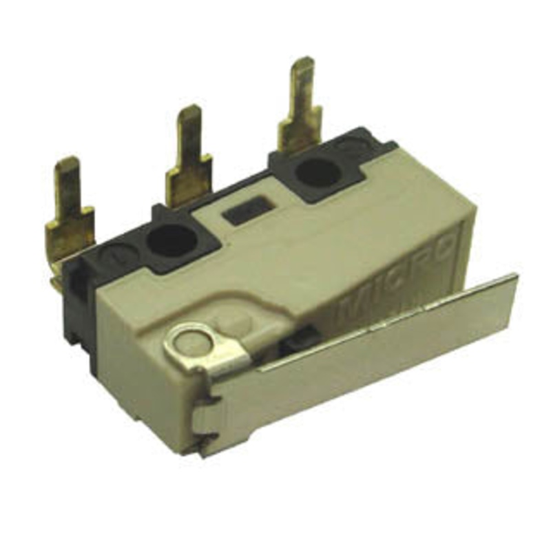 UM50E50B01 – MICRO SWITCH 1P2T NO/NC 19X9MM 16MM ST LEVER 5A 250VAC PCRA