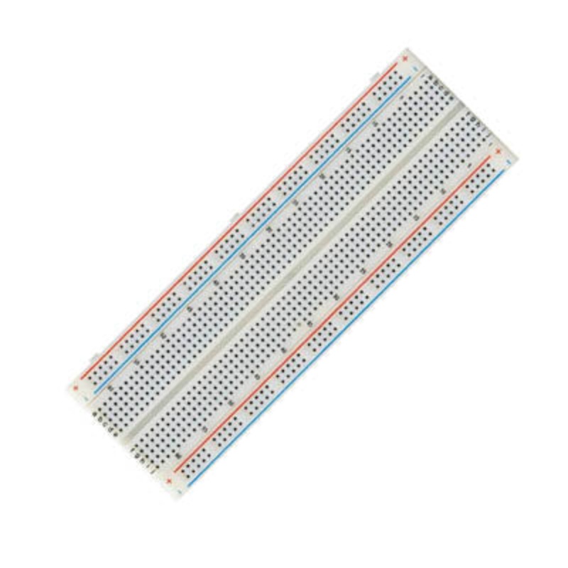 EBB-433D – BREADBOARD 2 STRIP 2.1X6.4IN 830 TIE POINTS W/METAL PLATE