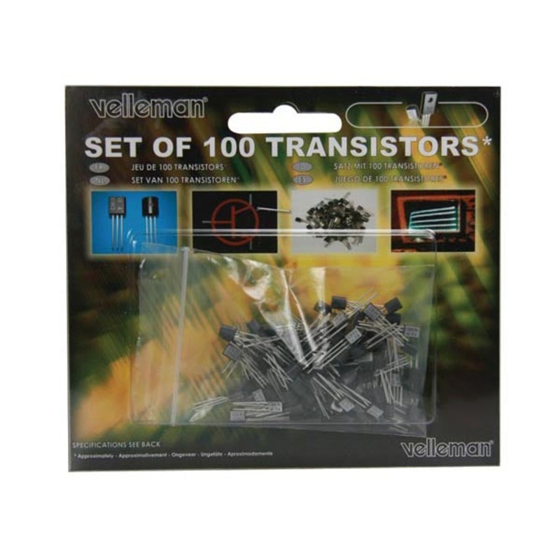 K/TRANS1 – TRANSISTOR ASSORTED 100PCS  (100 pcs/pkg)